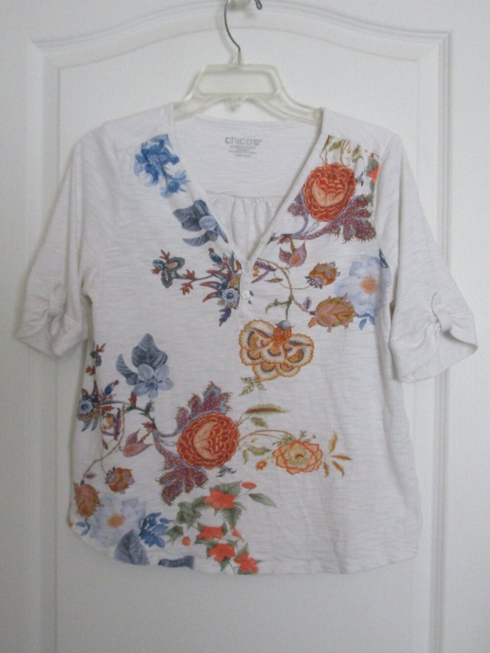 printed cotton blend t-shirt